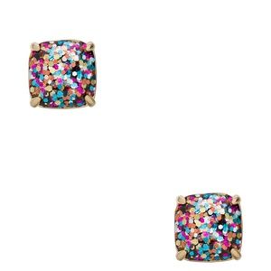 NWT~KATE SPADE~Multi Sparkle Small Square Studs